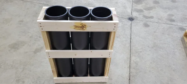 6" - 3 Shot Rack